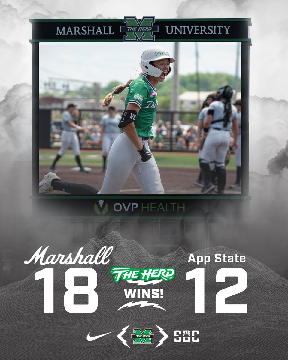 HOW 🧹🧹🧹 IT IS! Marshall completes the sweep of App State! #WeAreMarshall