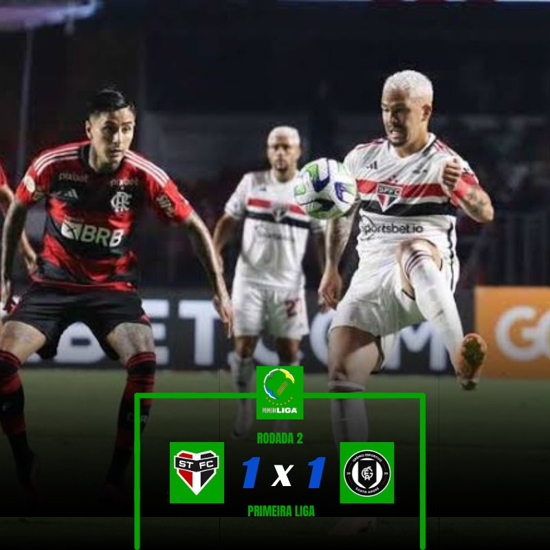 o Clássico dos Santos termina empatado em 1x1.

#LigaDoBrasileiro