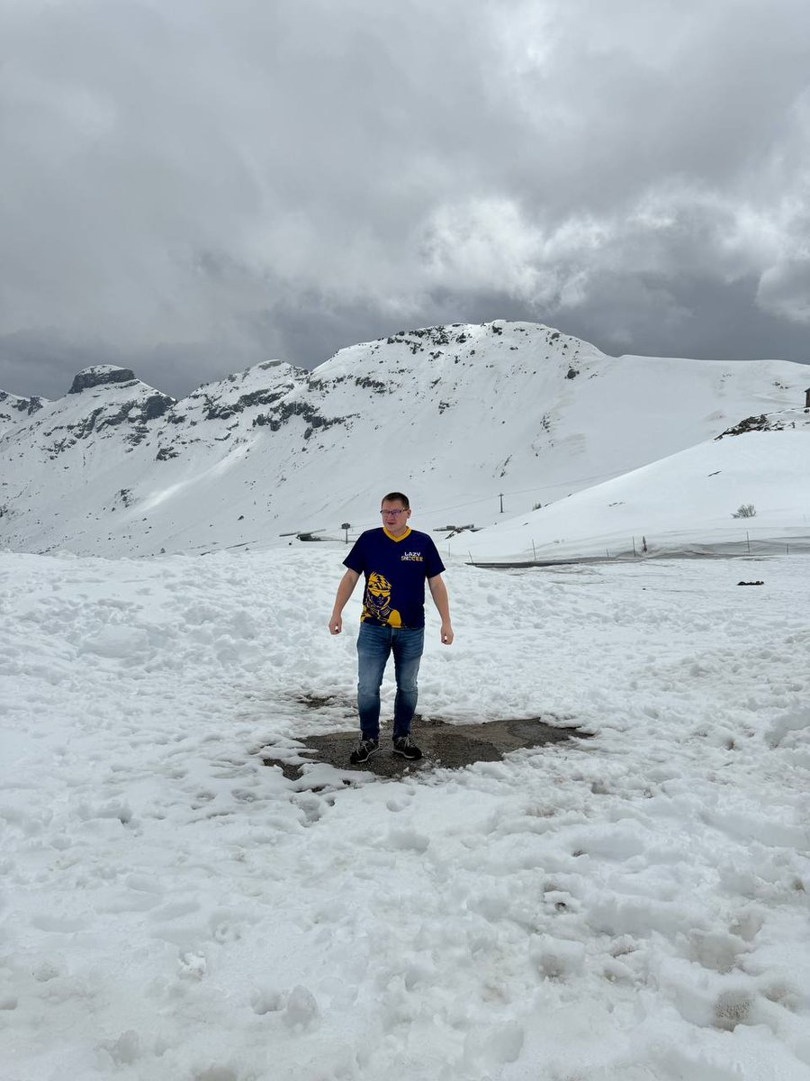 Two things I love the most right now:

1. The Dolomites;
2. <a href="/Lazy_Soccer/">Lazy_Soccer</a>.

Today, I introduced the Dolomites to <a href="/Lazy_Soccer/">Lazy_Soccer</a> merch.