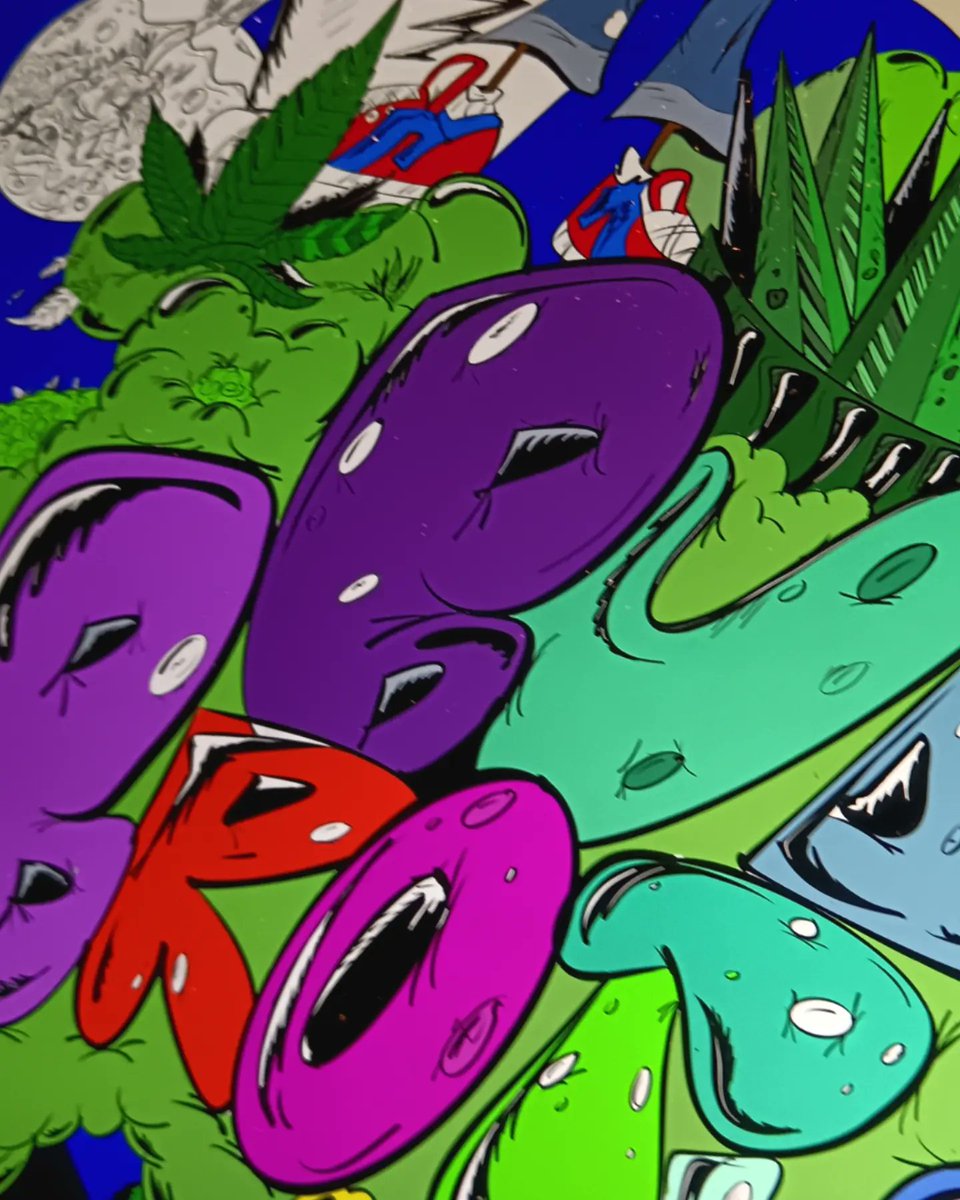 CanoYannick222's tweet photo. Hello my stoner familly! πππππ¬π¬
Exited to show you some shots i took along the color stage of that commission workπ₯π₯βοΈπ§π¨π¨π₯π£π§¨ποΈποΈVibing and punchy isn't?
#weedart #weeddesign #weeddesigns #cannabisdesigns #artwork #uniqueart #uniquestyle #weedcharacter #stoners #art https://t.co/gXBO9SZXBe