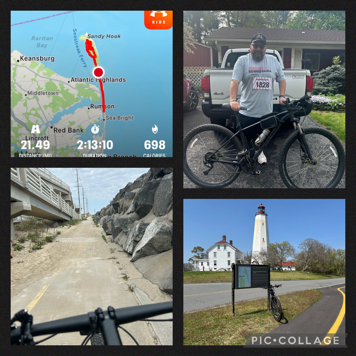 4th year of doing Bo Bikes Bama remotely.  One day I’ll make it down to Bama but for now the Jersey shore had to suffice. #bobikesbama #whyweride #justkeeppedaling