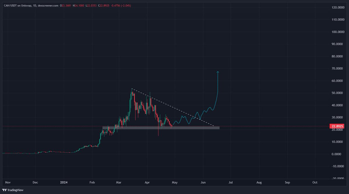 If you had the opportunity to buy a project worth Billions of dollars, at only 60M MC would you take it? $CAH is exactly that. The $AXS of this cycle, but BETTER.