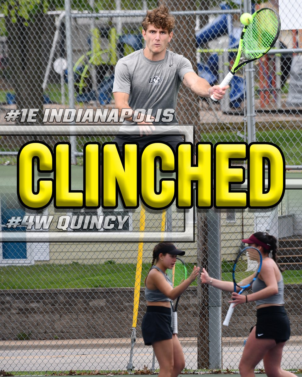 For the first time since 2012, both Quincy tennis teams will head to the GLVC Championships!

#HawksSoar