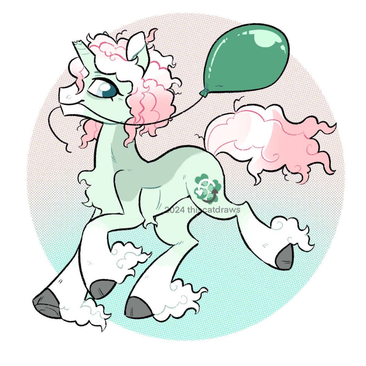 Here comes a special boy!! Feels good to draw Nagito pony again ☘️ #MLP