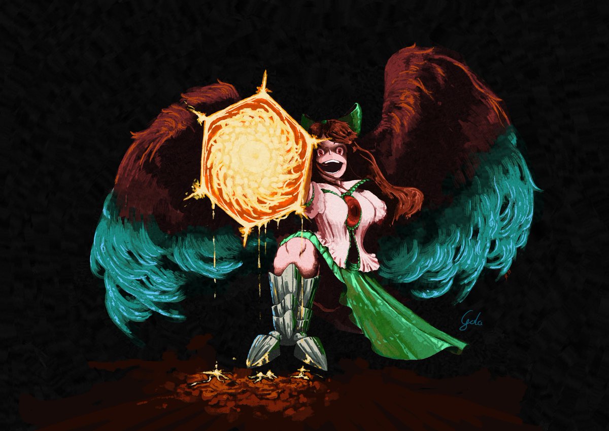 Drew Okuu as a gift for a friend a while back. They know more about Touhou than me ;)

#digitalartwork #touhouproject