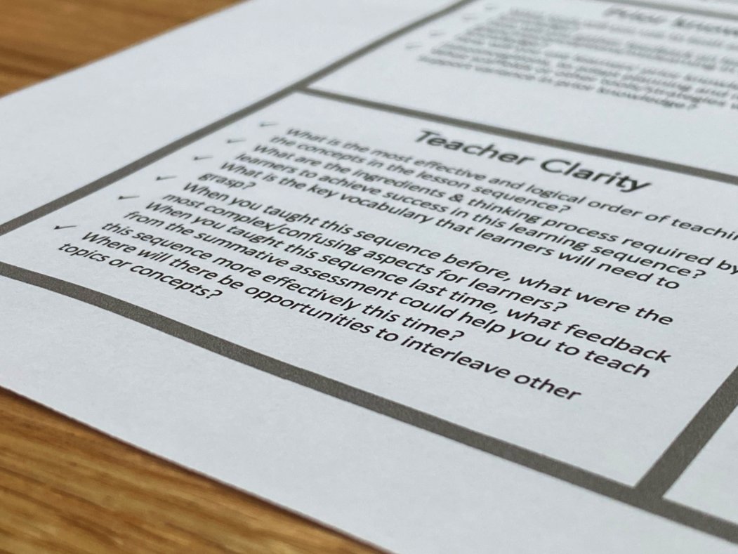 Good to be working with @crhs today. Exploring lesson sequencing, retrieval, and building shared clarity about teaching excellence