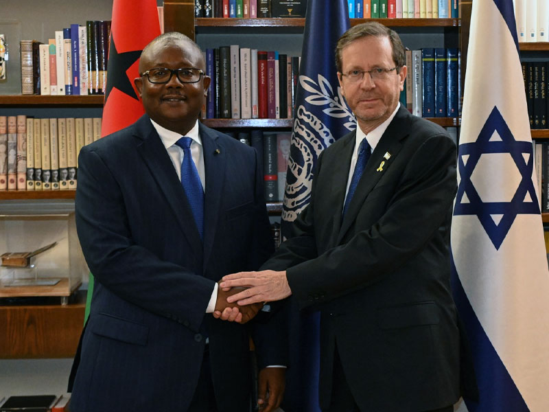 Özgürlük filosu gemilerinden bayrağını çeken Gine-Bissau'nun Devlet Başkanı Umaro Sissoco Embalo geçen ay gerçekleştirdiği İsrail ziyaretinde Herzog tarafından 'İsrail'in gerçek dostu' olarak övülmüştü.