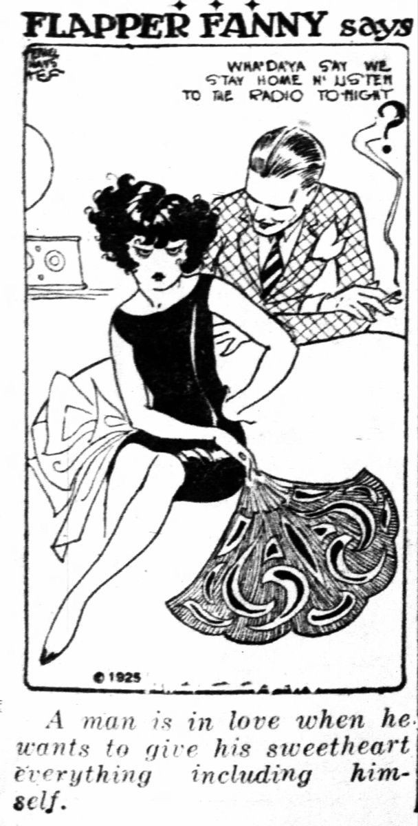 I love these Flapper Fanny comic strips