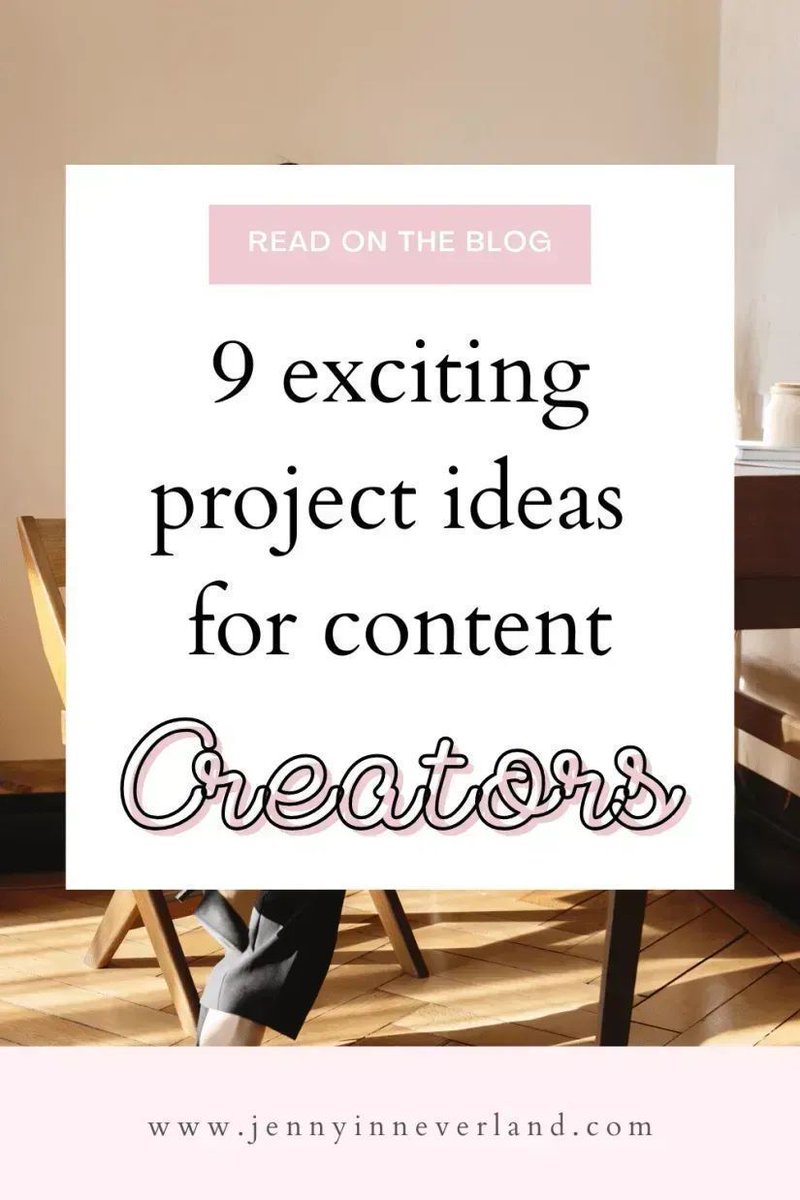 9 PROJECT IDEAS FOR CONTENT CREATORS TO GROW, EVOLVE + GET THE JUICES FLOWING: 🎧 Start a podcast ✍🏻 Write an eBook 👥 Start a Facebook group 💌 Create a newsletter Read more in this post: buff.ly/3s7sEWK #lbloggers