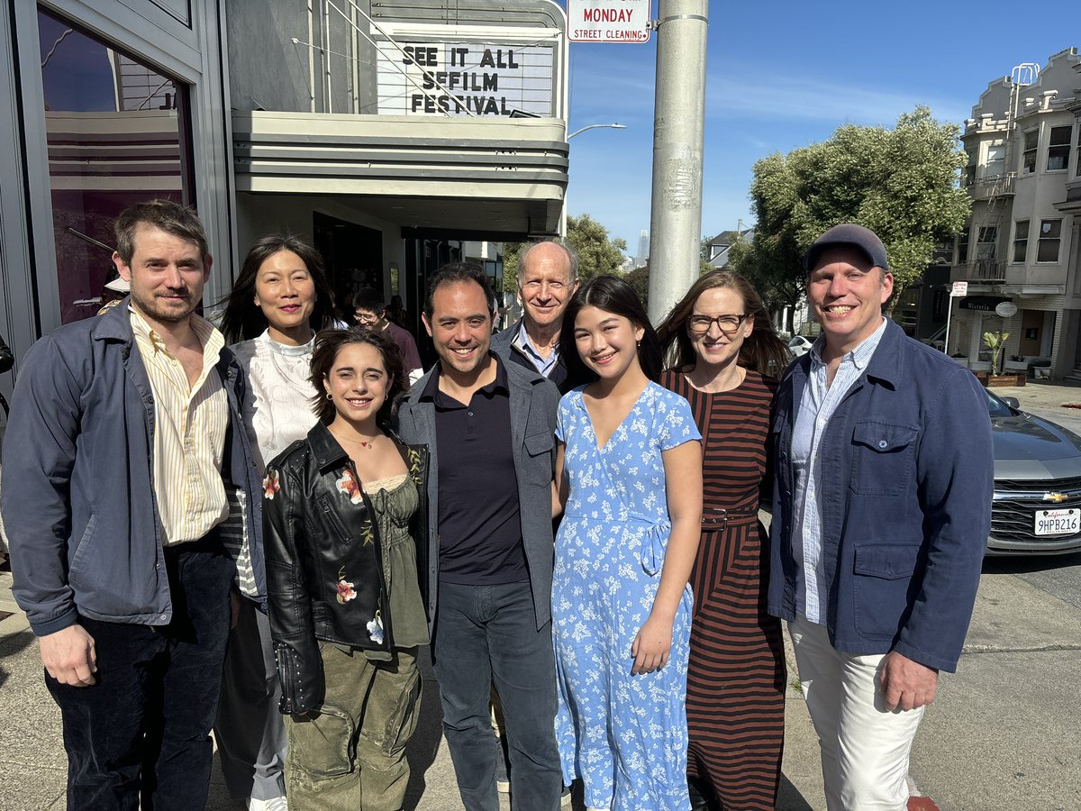 W @SFFILM ED Anne Lai & directors of 3 films screening under @SloanPublic banner at @sffilm: @tania_hermida of ON THE INVENTION OF SPECIES, winner of Sloan Science on Screen prize; Chewitel Edgiofor of ROBB PEACE: Nicholas Ma of MABEL w stars Lexi Perkel & Lena Josephine Marano