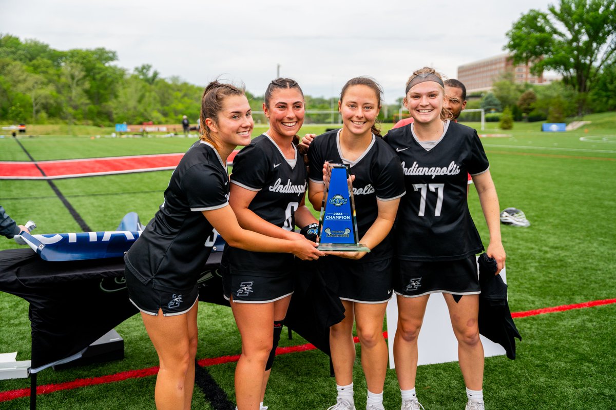 @UIndyWLax @UIndyAthletics 🏆🥍 4-peat complete 😤 #GLVCwlax | #GLVCchamps