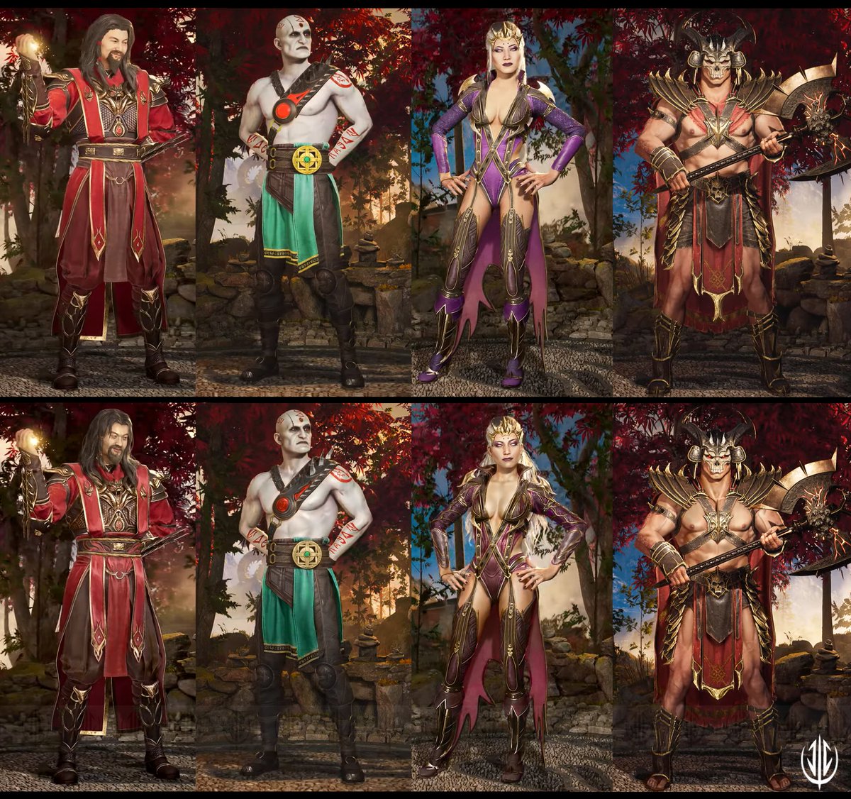 Another set of paintovers that I did just for fun. This line up only needed some little tweaks here and there because they all actually look good. More 3d era love! 

#MortalKombat