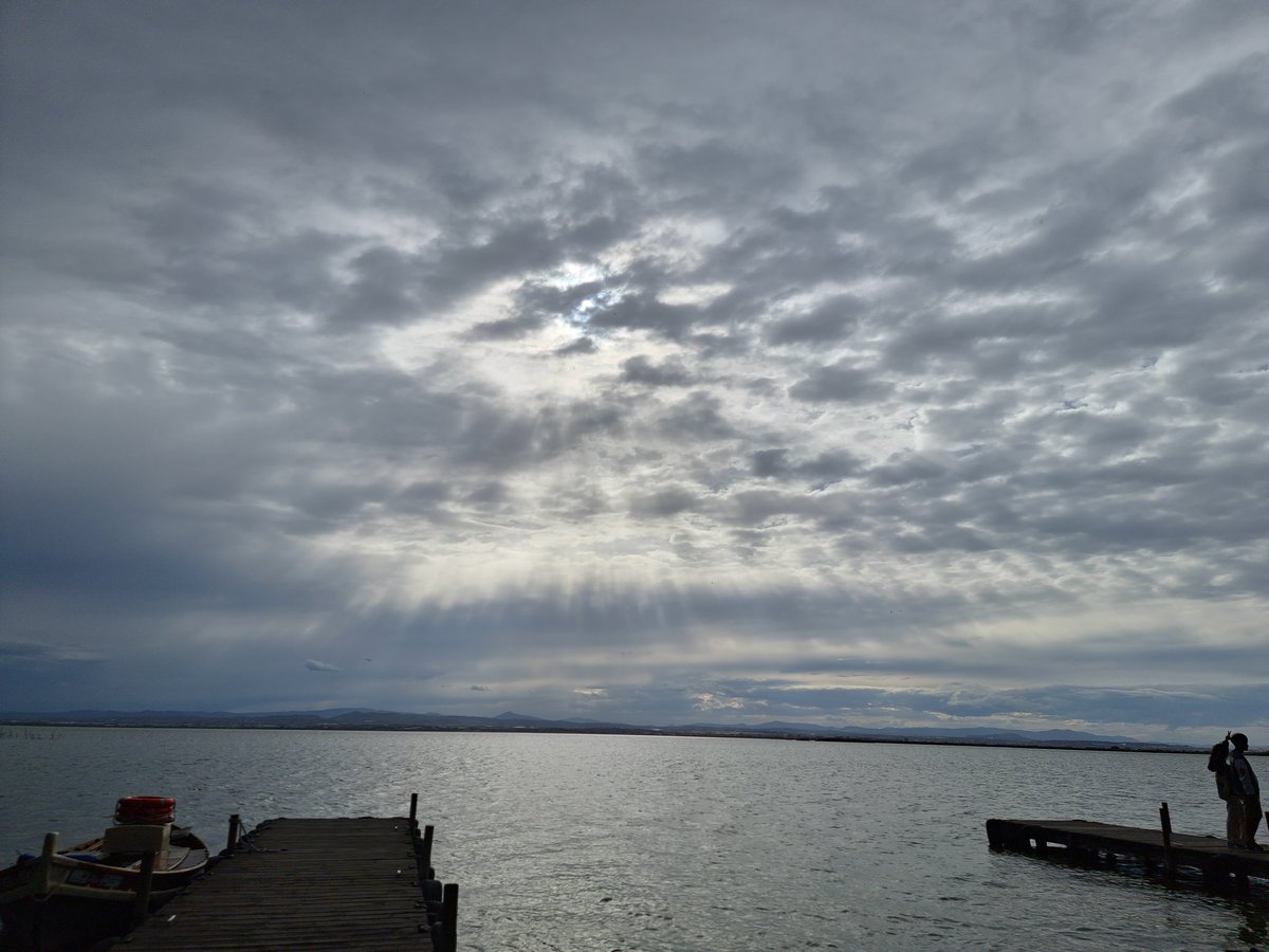 Atardecer en la Albufera de Valencia.