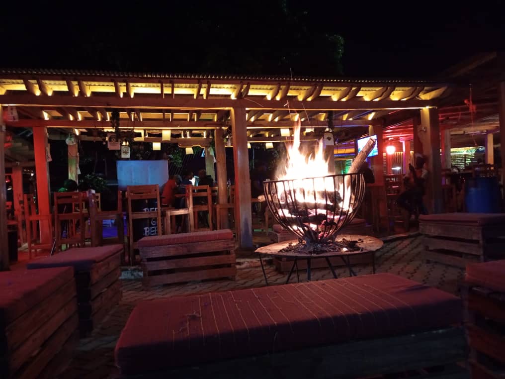 The weather not being at its best behavior tonight in Hoima City, Arrows Bar did something.. #VisitHoima