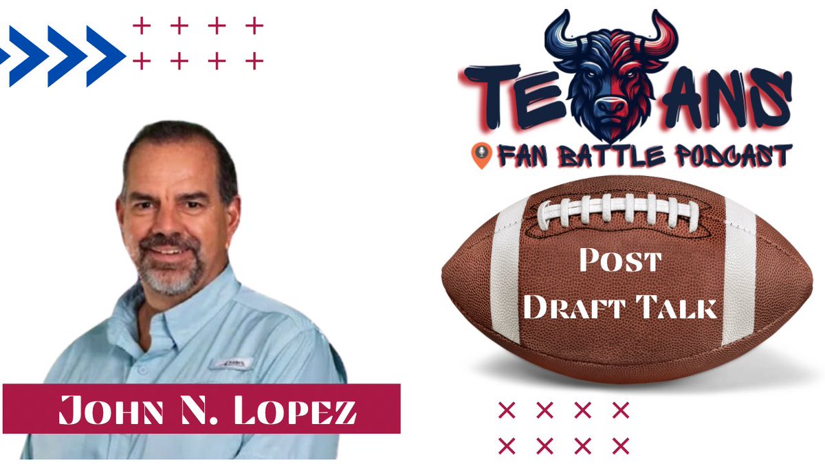 This is going to be a great one. Don’t miss out while we talk draft with @LopezOnSports. Watch and subscribe here 🔗 youtube.com/live/_ngZw43hI… #HTownMade #Texans #TFB