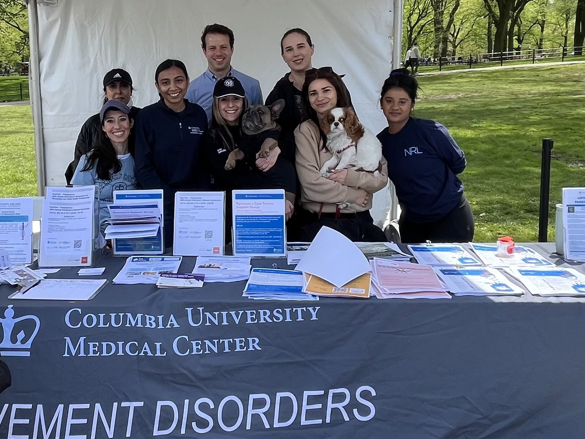 Columbia University Movement Disorders team at the 30th Parkinson’s Unity Walk! Thank you to everyone who donated to our team! @unitywalk @CentralParkNYC @MichaelJFoxOrg @ColumbiaMed #ParkinsonsDisease #movementdisorders