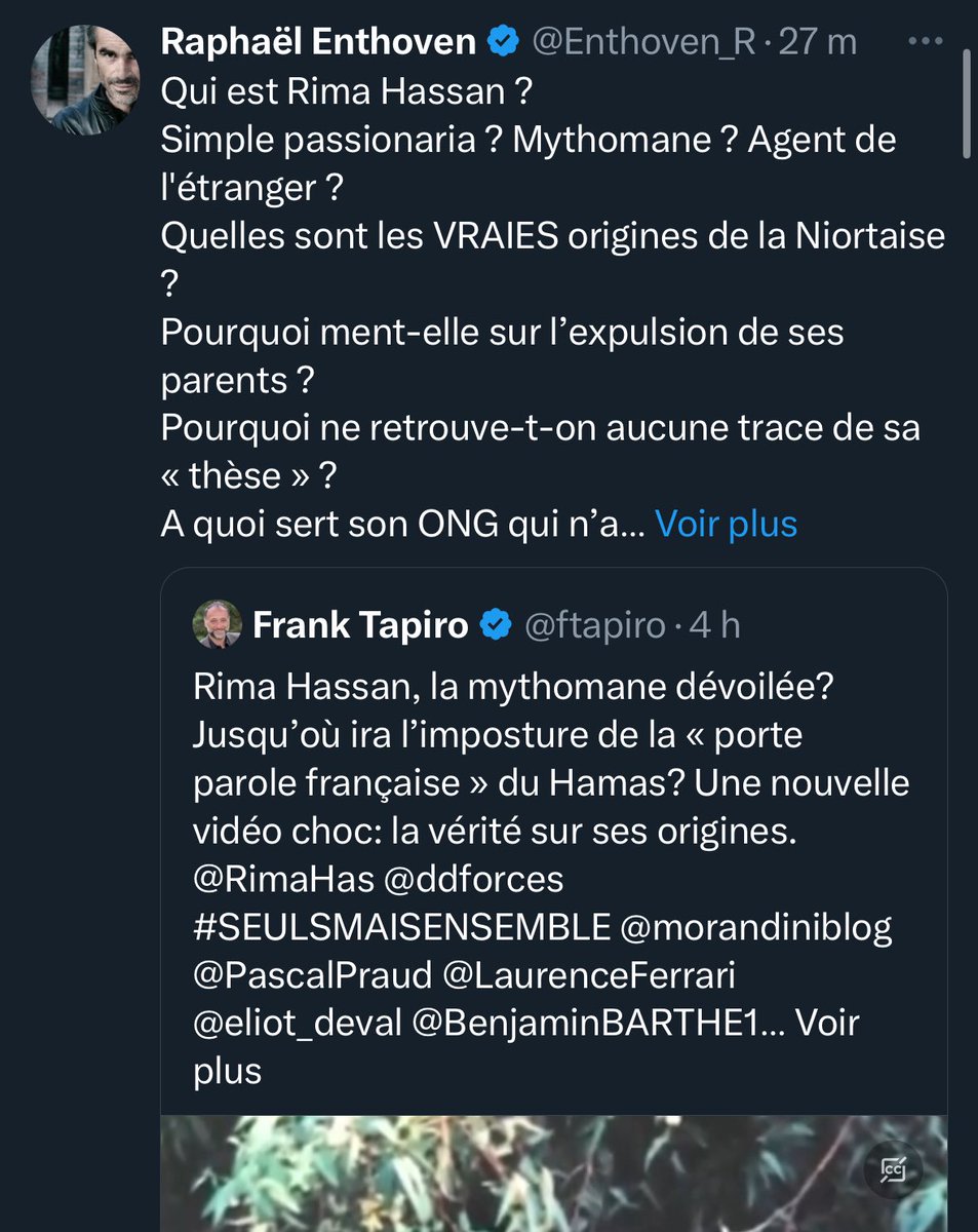 chef d’œuvre en cours . Le prof de philo qui partage le gloubi boulga de frank tapiro. Le génie qui veut créer une milices armée en France (ça montre déjà le level) Sombrer à ce point la m’étonnera toujours.