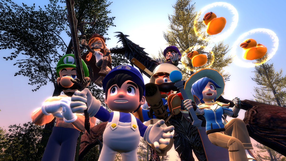 What if: SMG4 Crew plays a Fantasy MMORPG #SMG4 #smg4fanart