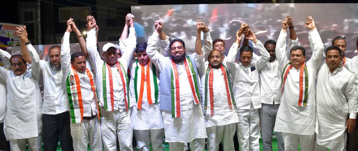 AskarMirza_INC's tweet photo. Public  meeting at Khilwat Ground led by Mohd Waliullah Sameer, #Hyderabad Lok Sabha Candidate for INC. 
With leaders from every constituency &amp; our dedicated Congress team.

#LokSabhaElections2024 
@DeepaDasmunsi @INCHyderabadDCC @INCTelangana https://t.co/NTrwbj0scl