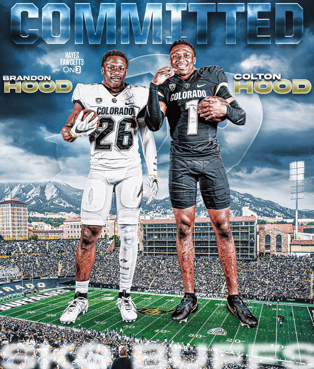 BREAKING: Former Auburn CB Colton Hood and 2024 RB Brandon Hood have Committed to Colorado, they tell @on3sports Colton, a 6’0 195 CB, will have all 4 years of eligibility remaining Brandon, a 5’11 190 RB, held offers from LSU, Tennessee, Auburn, & others…
