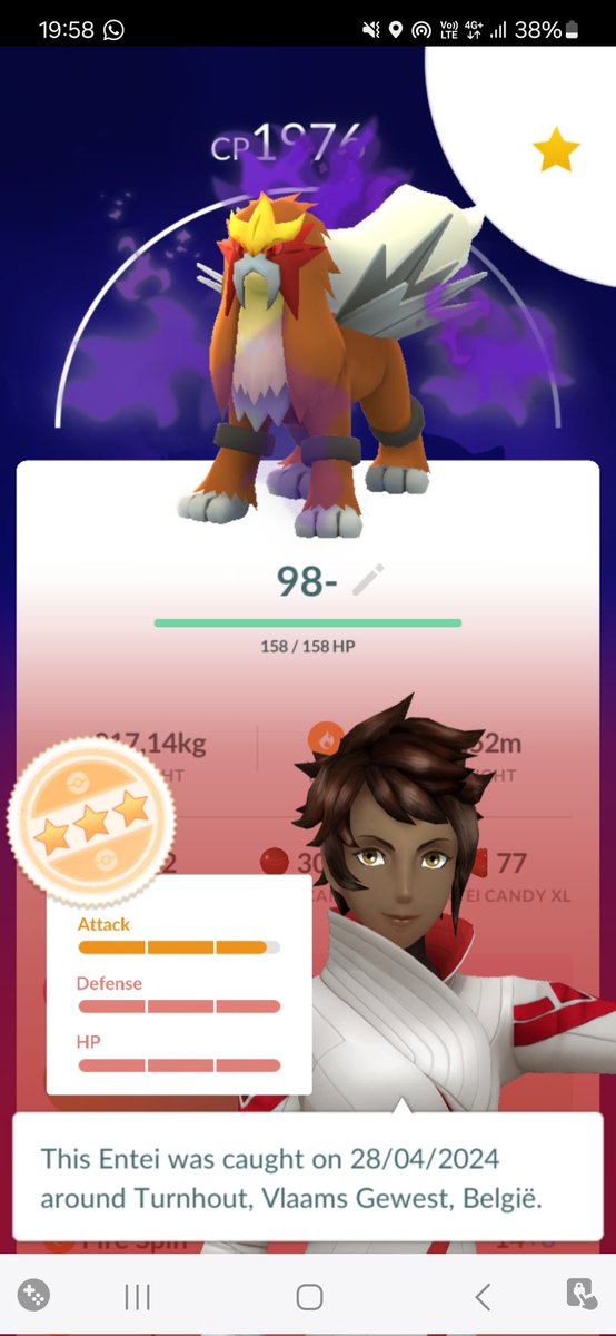 KevinBeylemans's tweet image. No shadow shiny Entei this month. But this is a nice consolation prize 🤗🥳
#PokemonGO #entei #shadowraids