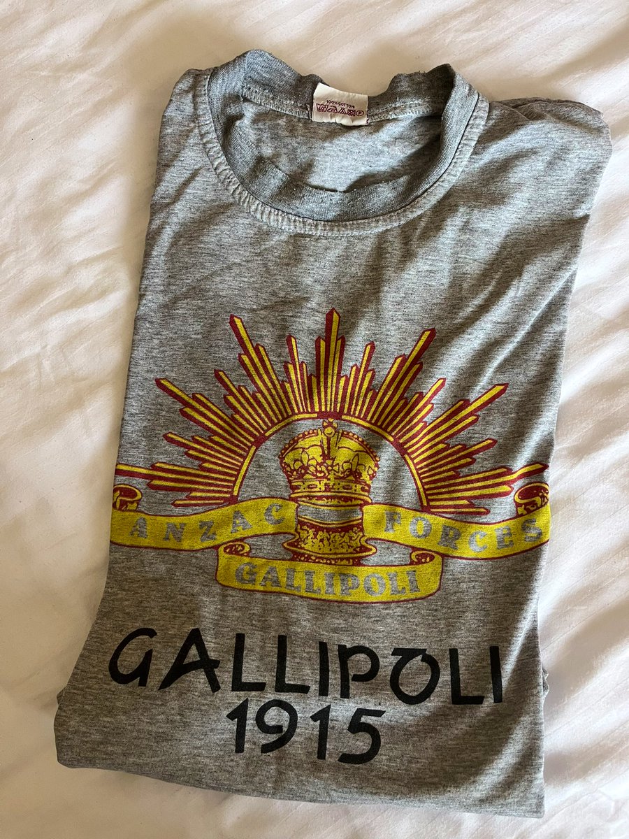 A T-shirt I bought almost 25 years ago in Gallipoli, returns to, well, #Gallipoli