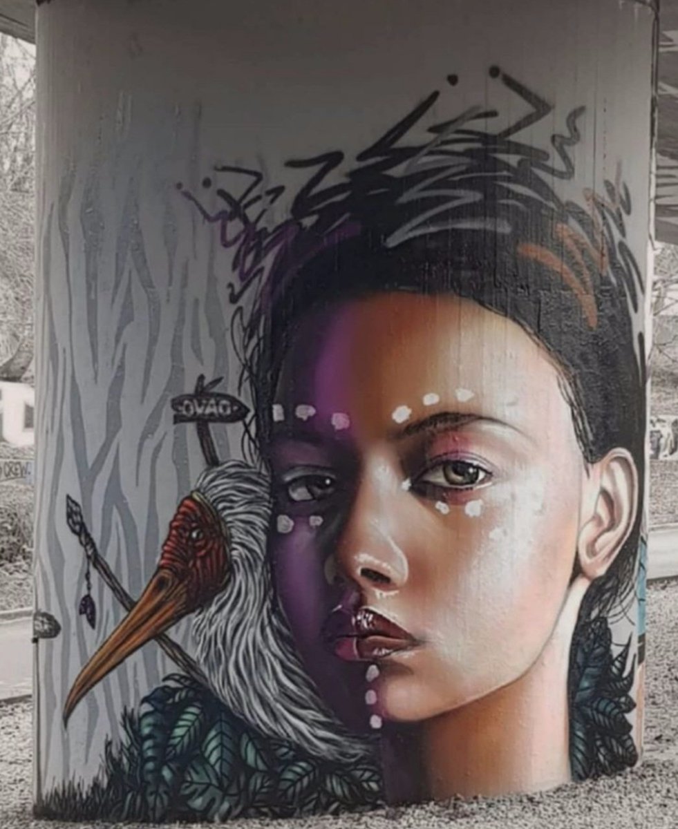 #streetart. #urbanart. #mural By : Ovao