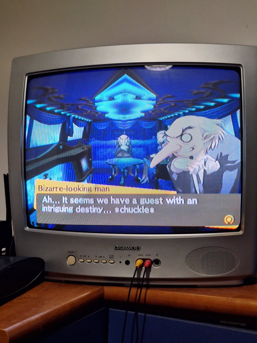 Date idea: I hit you in the head really hard and force you to play Persona 4 on the CRT with me