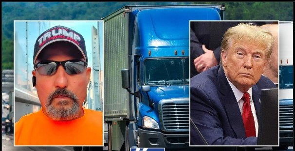 I'm voting for Trump, who out there's with us Truckers for Trump 🇺🇸 God Bless Trump 👇