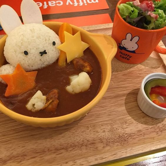 miffy in soup bath