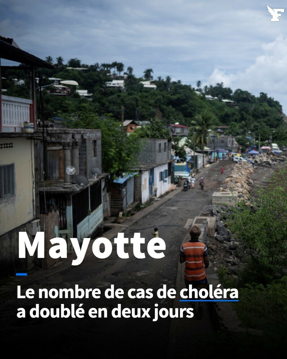 Le nombre de cas de choléra à Mayotte s'élève désormais à 26, ont annoncé dimanche la préfecture et l'Agence régionale de santé. →lefigaro.fr/actualite-fran…