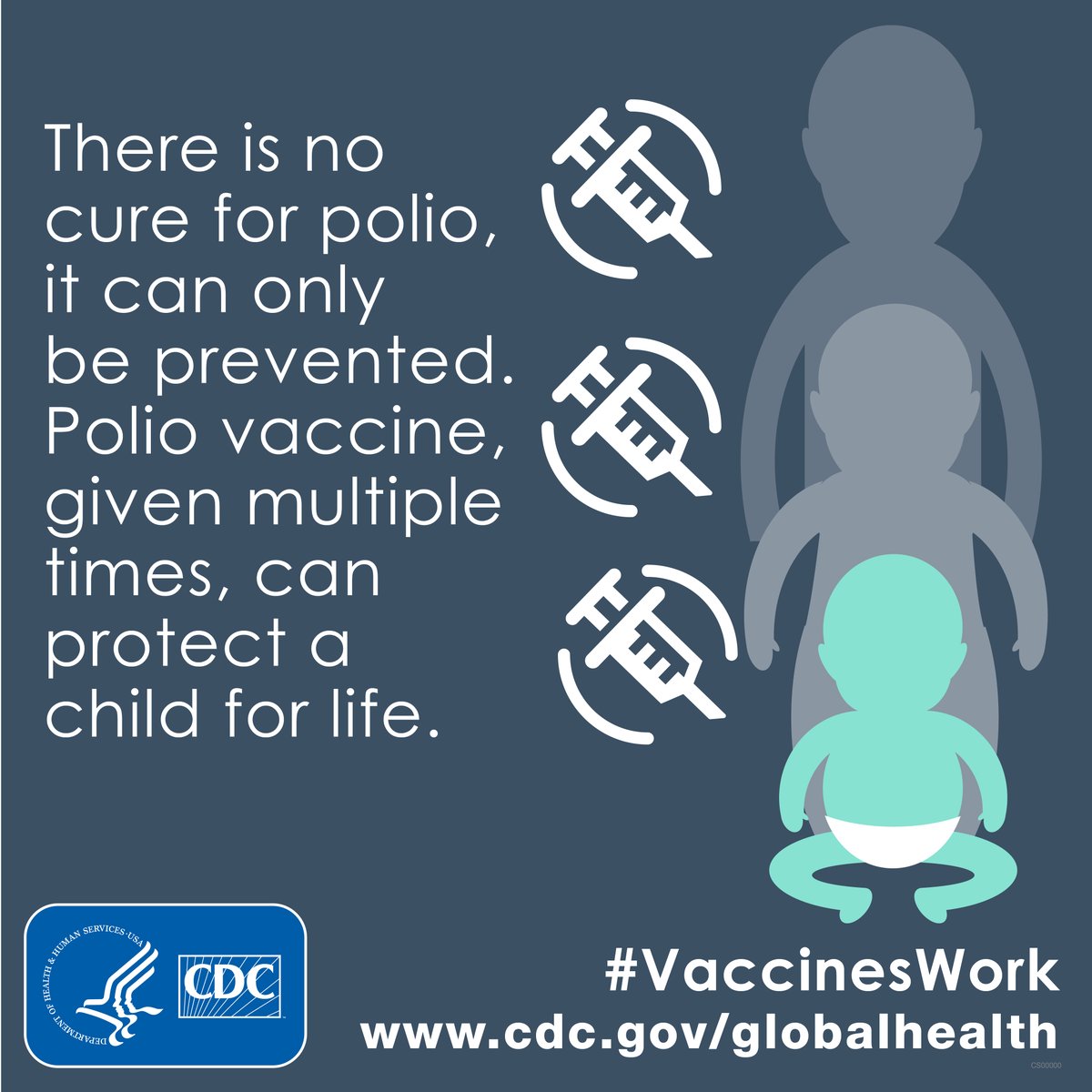 #DYK that wild polio cases have decreased by over 99% with vaccinations, from an estimated 350,000 cases in 1988 to 125 cases in 2019?  Ensure your child receives the four recommended doses at two months, four months, 6 -18 months, and 4-6 years old. #HumanlyPossible #WIW24