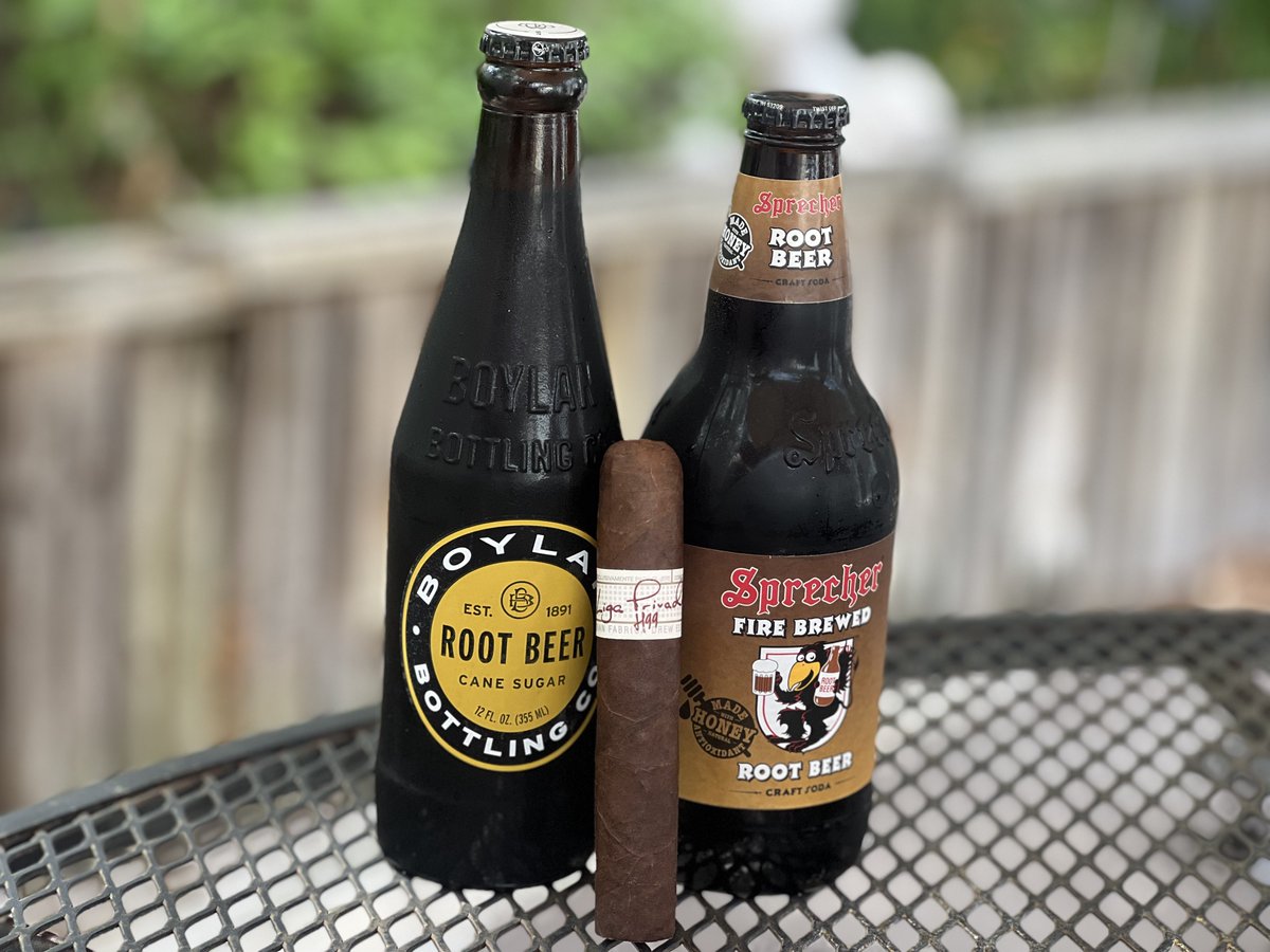 I'm not sure if I'm more excited about the cigar or the root beers