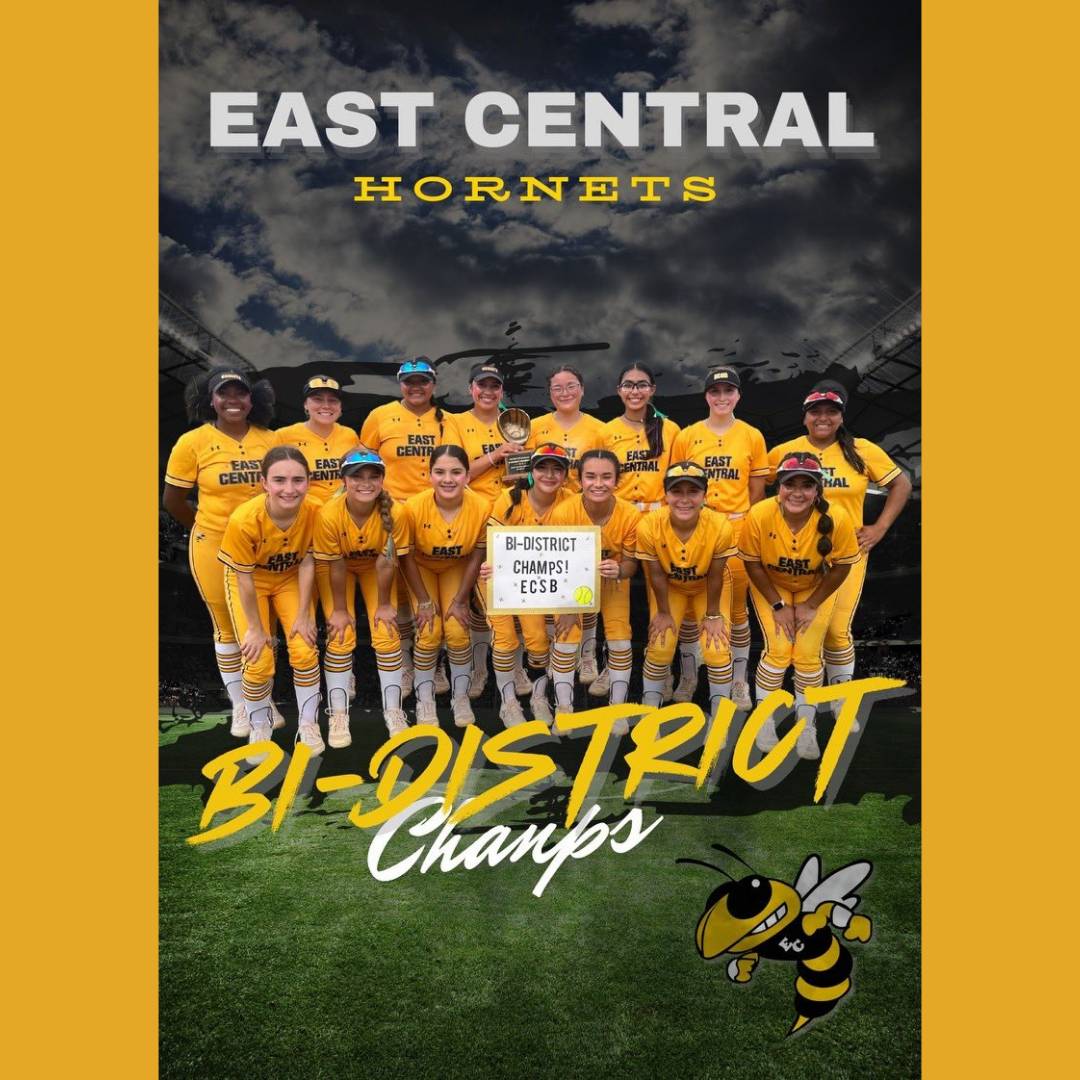 Congratulations to these incredible student-athletes for winning the Bi-District Championship! Go Hornets! 🥎 #ECProud! #AllMeansAll #AttendanceMatters