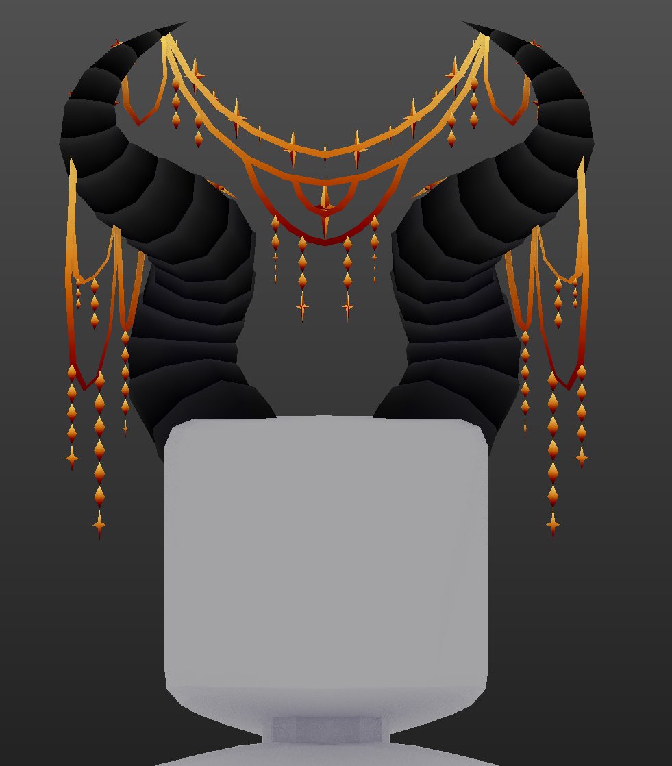 It's been a LONG BURNOUT FROM UGC but i got inspired and baked some bejeweled horns! Enjoy~ #Roblox #RobloxUGC roblox.com/catalog?Keywor…