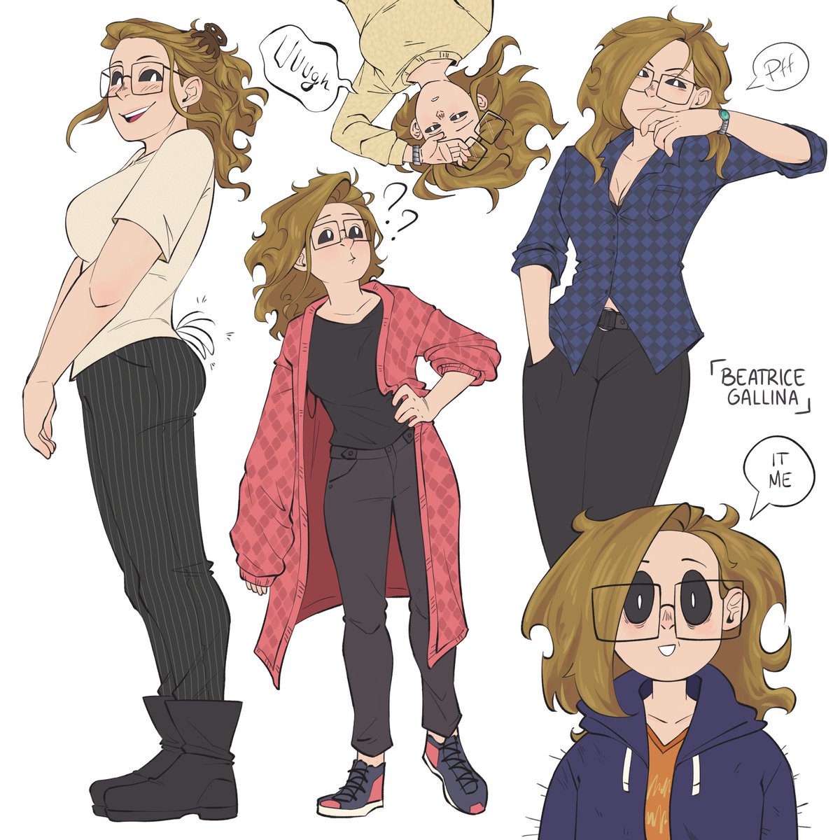 beagallina's tweet photo. Outfit sketches and pose practice ✨

#oc #illustration #CLIPSTUDIOPAINT #doodle https://t.co/fHHwqpJL93