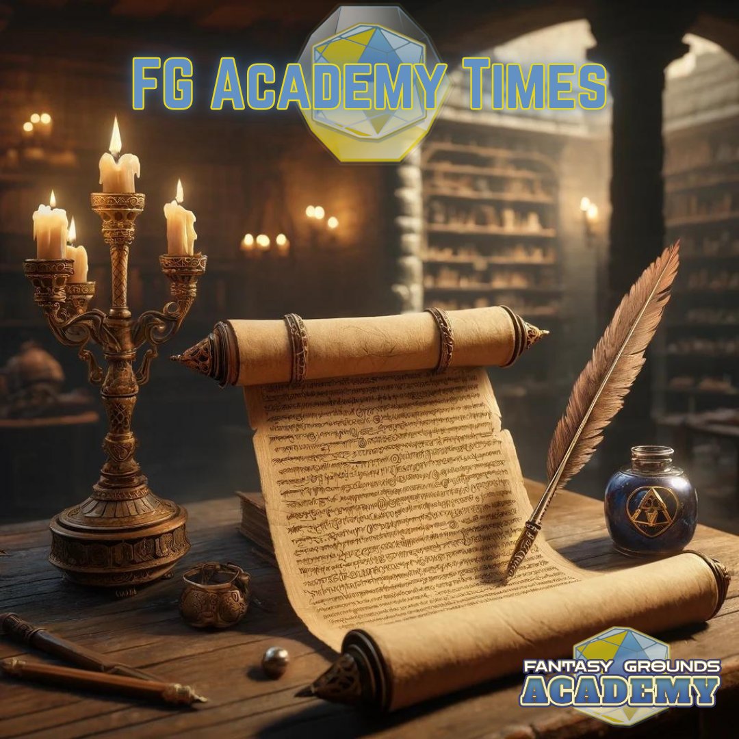 Explore the FG Academy Times! Our blog features opinion pieces, related topics, &amp; valuable resources to enhance your gaming experience. Whether you're learning or sharing, there’s something for every enthusiast. Here🔗 zurl.co/VD2Z
#RPG #VTT @fantasygrounds2