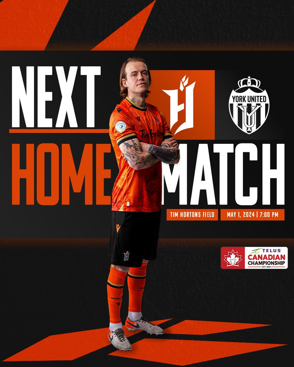 Our Canadian Championship journey begins! 🍁 ⁠ 🗓️ | Wednesday, May 1 🕦 | 7:00 PM ET⁠ 🆚 | @yorkutdfc 🏟️ | Tim Hortons Field ⁠ 🎟 | bit.ly/2024FFCSMT