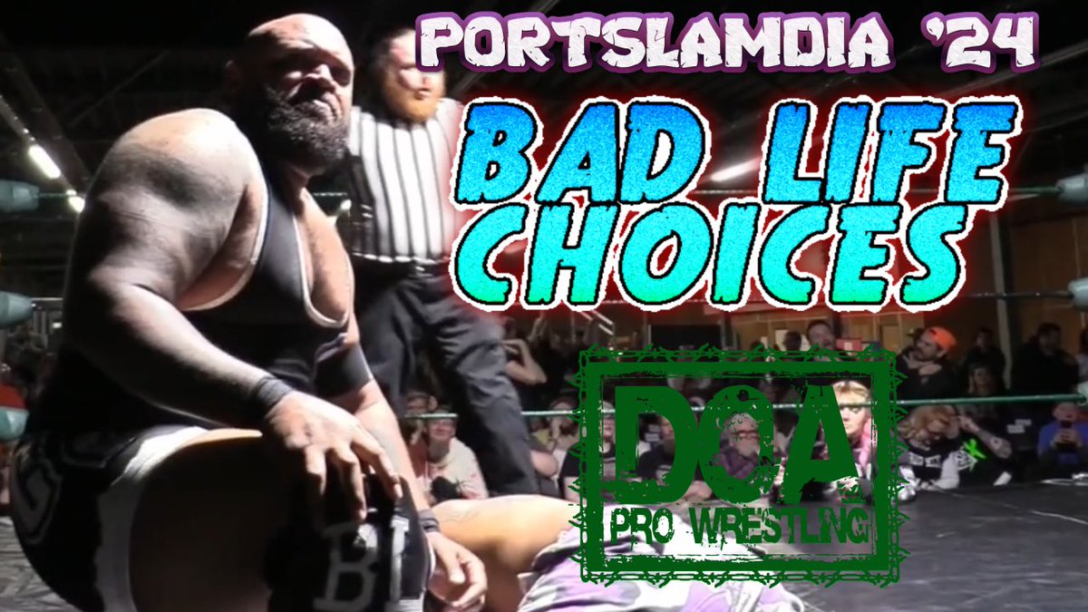 BAD LIFE Choices 🔴Bulletproof Kings vs Cobra Clutch is now LIVE on YouTube! Check it out and then see all these wrestlers in action by getting tickets to ☢️THE ART OF WAR☢️ on Saturday, May 11th at the Portland Expo Center! youtu.be/T6jgxcKdK6o?si…