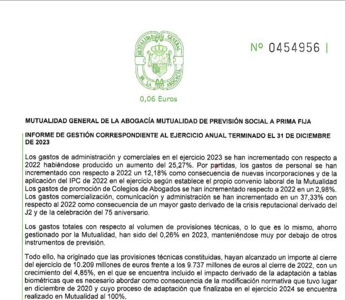 En la Mutualidad, las quejas y malestar de los mutualistas, se tratan de mitigar con cargo a los mutualistas. No damos crédito. Su reputación se la han creado solos. No hay dinero para tapar que un ente que debe garantizar la jubilación de sus mutualistas de pensiones de 300 €.