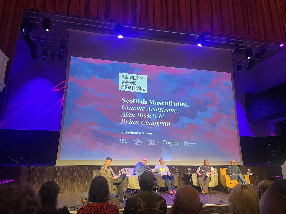 Lovely afternoon spent at the <a href="/BookPaisley/">PaisleyBookFest</a>, hearing contributions from Alan Bissett, Brian Conaghan and Graeme Armstrong 👏🏼👏🏼 I would highly recommend all three books #LADs #TreacleTown #TheYoungTeam