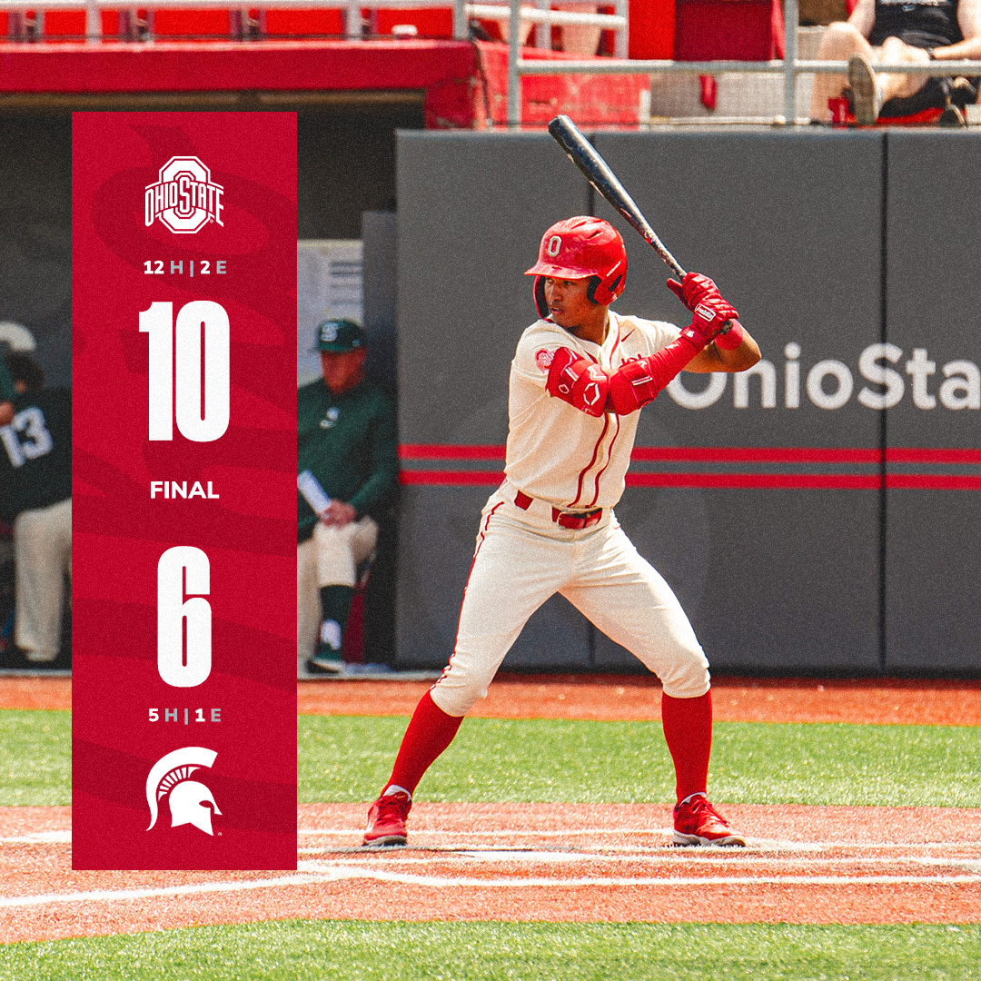 FINAL | Buckeyes close out their series against Michigan State with a win‼️ #GoBucks