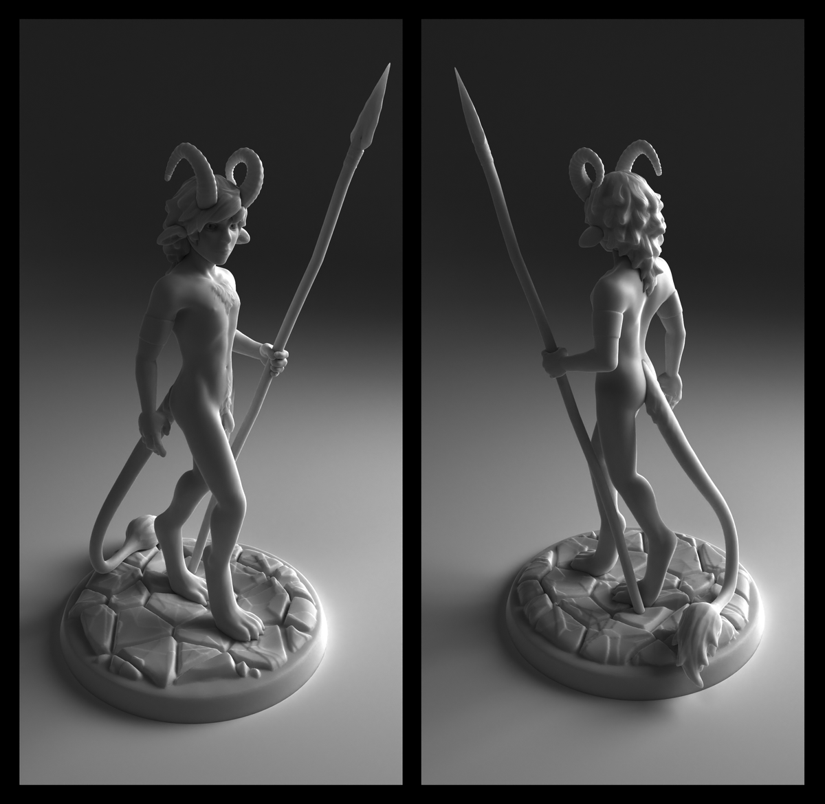 Made a 3D model of my OC Fern. I'm going to 3D-print it next week.