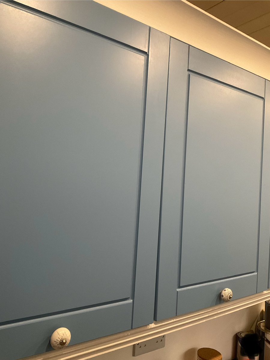 @MakeItRustoleum I am over the moon with the finish on this paint. These cupboards are ancient but they certainly don’t look it now.