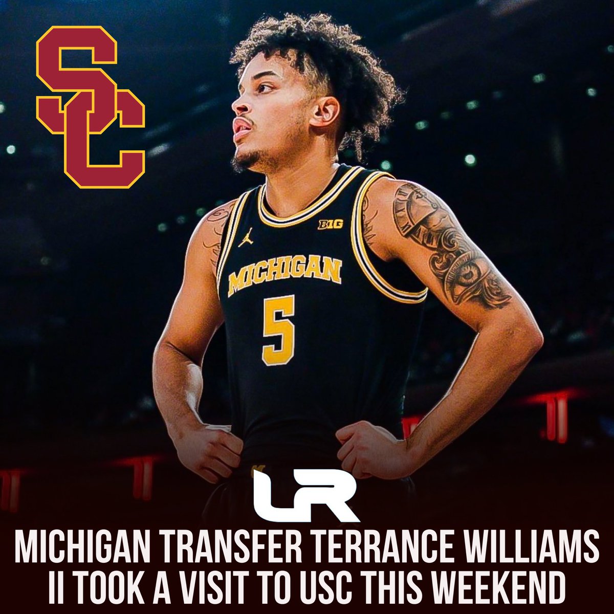 Michigan transfer Terrance Williams II told @LeagueRDY he took a visit to USC and Eric Musselman this weekend. Oklahoma State, Mississippi State, Texas and Georgia Tech are some of the other schools he says have been keeping in contact. He averaged 12.4PPG, 4.5RPG and 1.5APG…