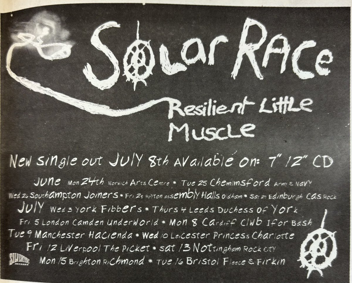 Solar Race new single and tour! Melody Maker, 22 June 1996. #MelodyMaker #MyLifeInTheUKMusicPress #1996