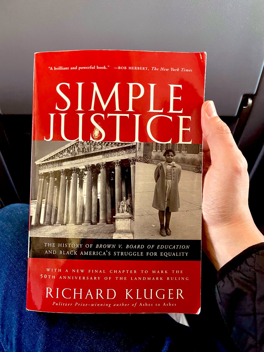 With the 70th anniversary of Brown v. Board coming up next month, I’ve been rereading Richard Kluger’s majestic “Simple Justice” - so many details that I had forgotten.