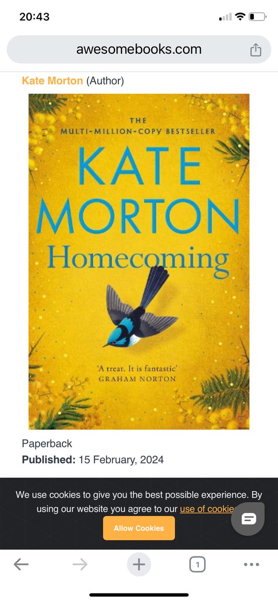 #catchatbookclub @MillieMall mummy’s read two books this month both had time slips. The first was Homecoming by Kate Norton. A long read set in 50s and more recently. A mystery with lots of twists and turns. Explained in the end but didn’t feel resolved.