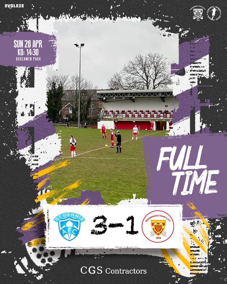 A difficult trip on the road with @StDennisLadies winning 3-1. Credit to our hosts for the comeback in the 2nd half- thank you for your hospitality and good luck with the rest of your season. Mia Beard scored our goal in the first half. @swsportsnews @SWWFN