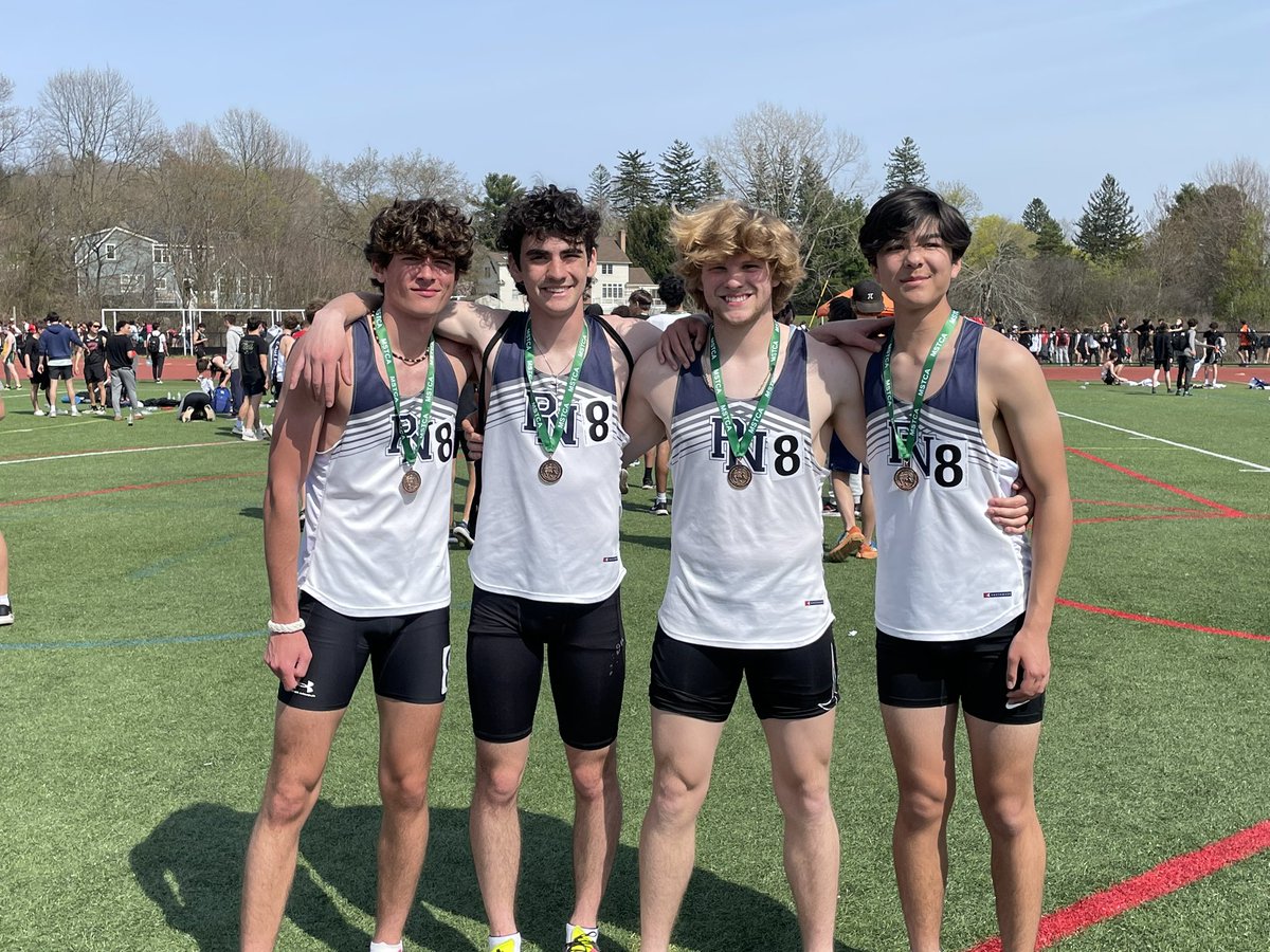 Boys 4x400 of Jacob Toledo, Kaz Gallo, Noah Gould, and Josh Nielsen place 5th at D2 Relays with a time of 3:29.97!